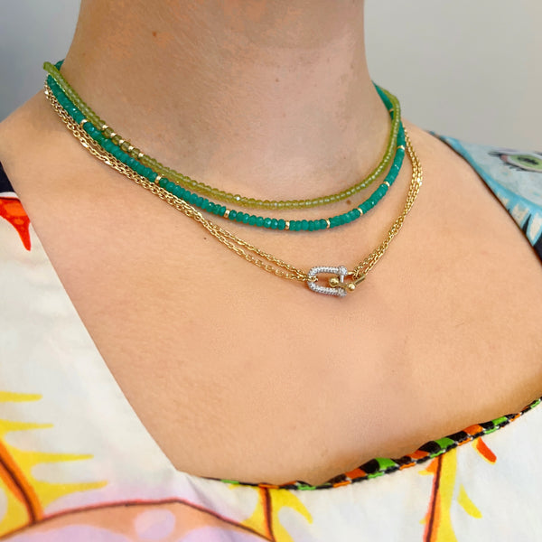 Diamond Horse Bit Necklace