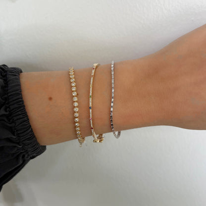 Milgrain Diamond Tennis Bracelet
