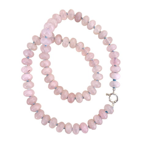 Rose Quartz Knotted Necklace