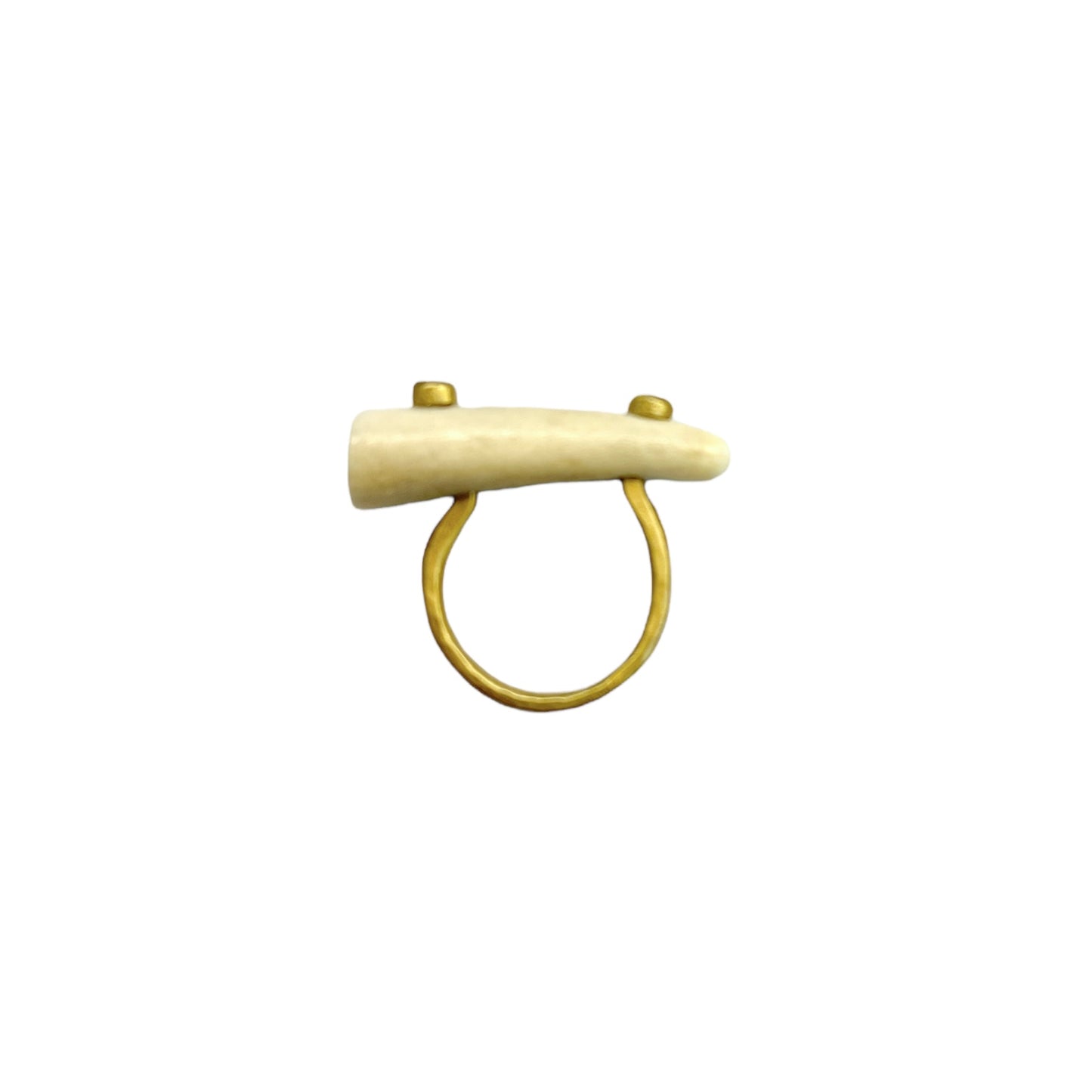 Brass Antler Tip Ring