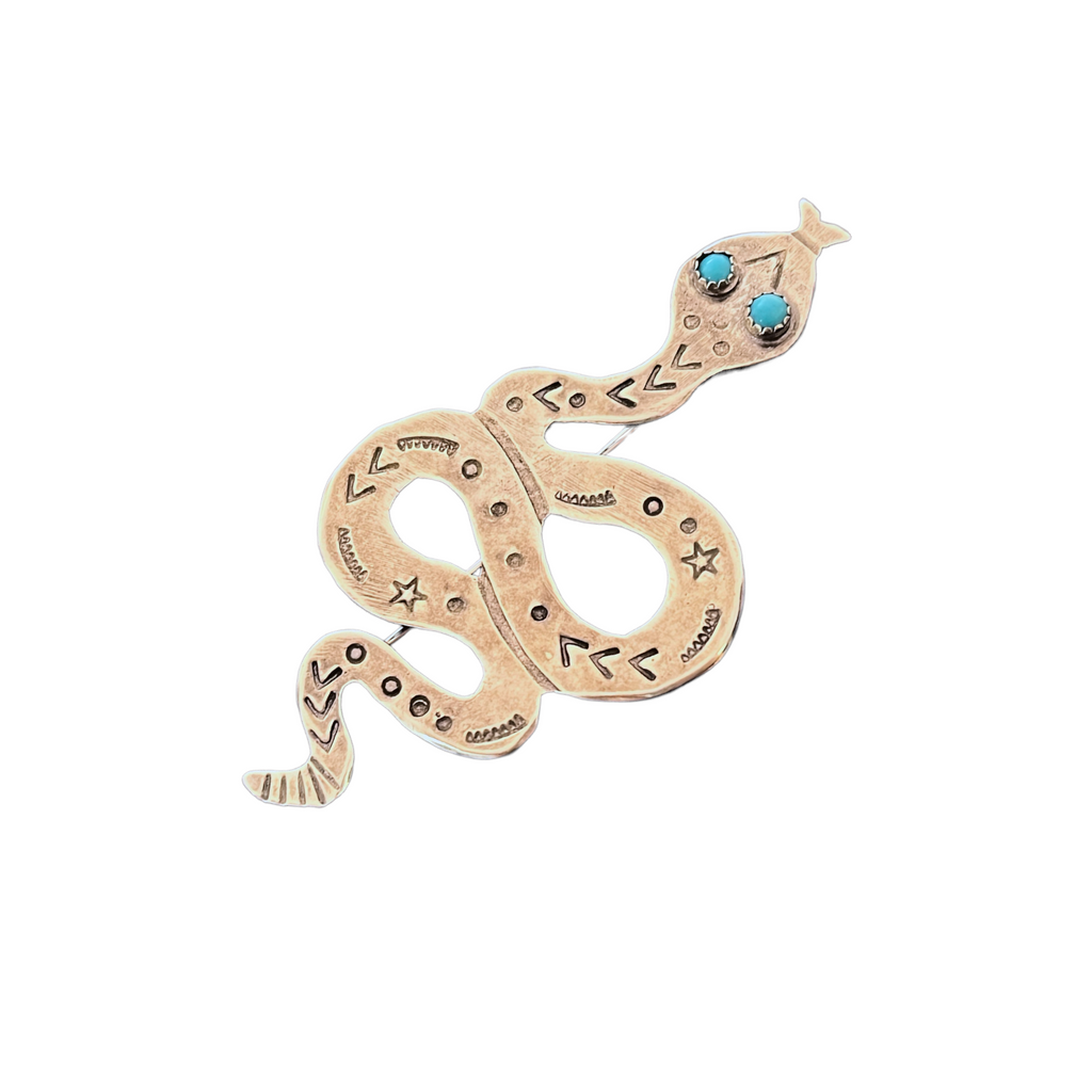 Turquoise Snake Hat Pin