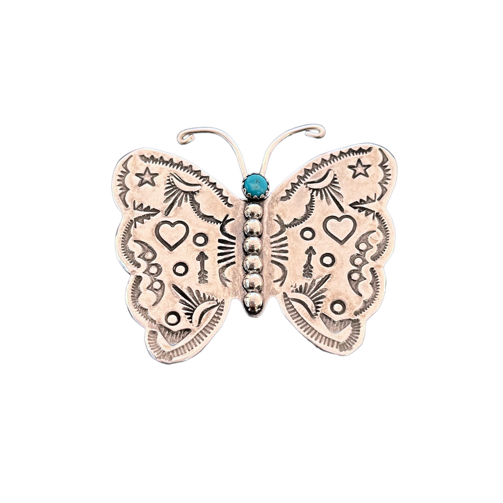 Turquoise Butterfly Hat Pin – Charde