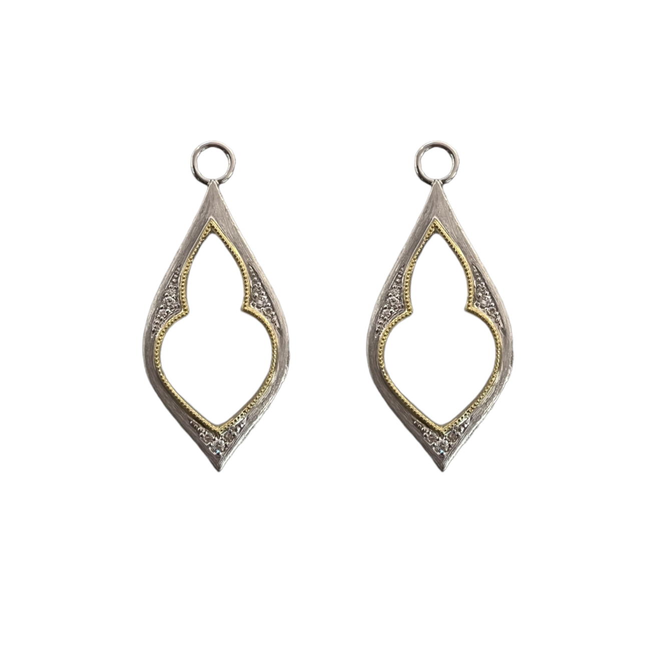 Mixed Metal Open Earring Charms