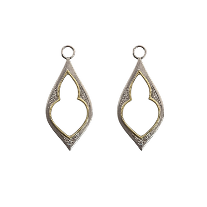 Mixed Metal Open Earring Charms