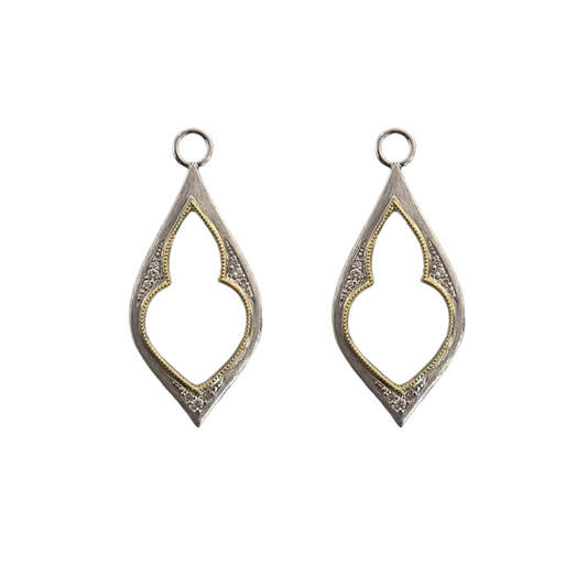 Mixed Metal Open Earring Charms