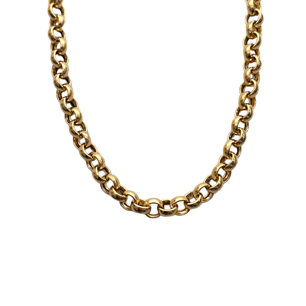Wide Rolo Chain Necklace