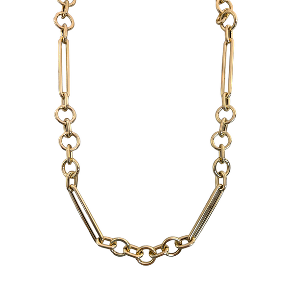 Alternating Link Chain Necklace