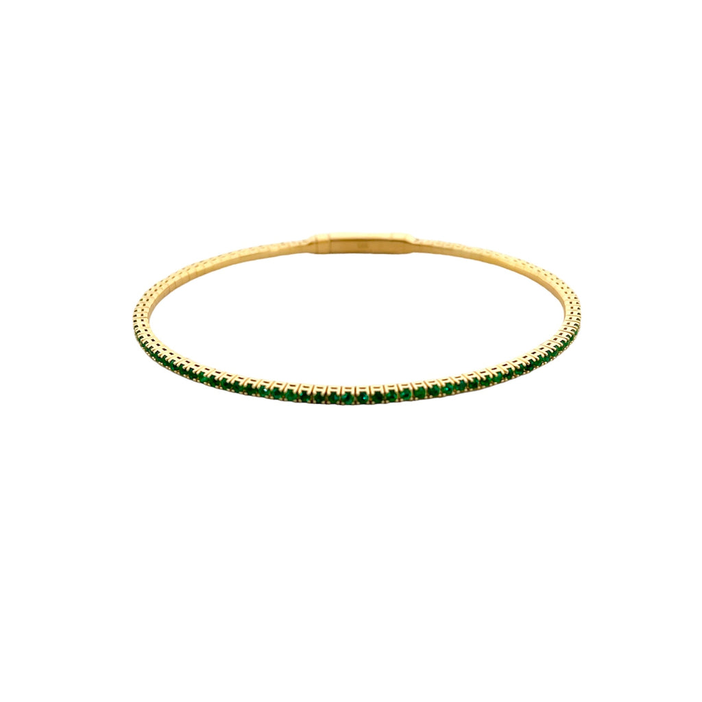 Flexible Emerald Tennis Bracelet