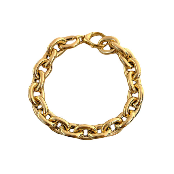 Bubble Oval Link Chain Bracelet