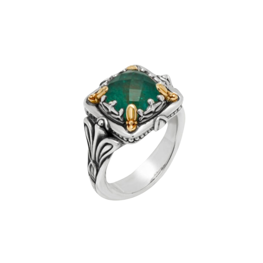 Green Aventurine Heirloom Ring