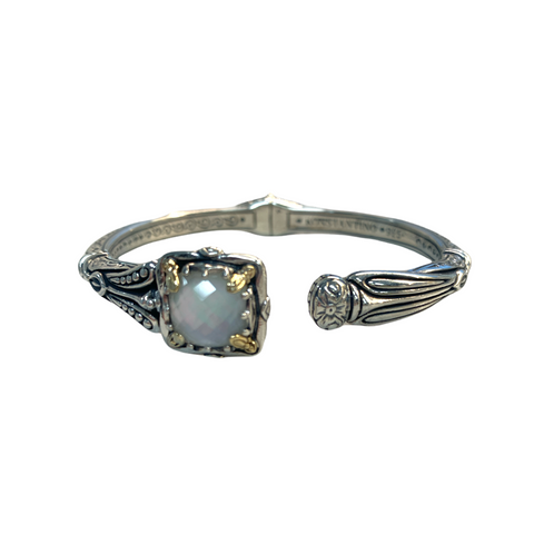 Alabaster Moonstone Hinge Bracelet