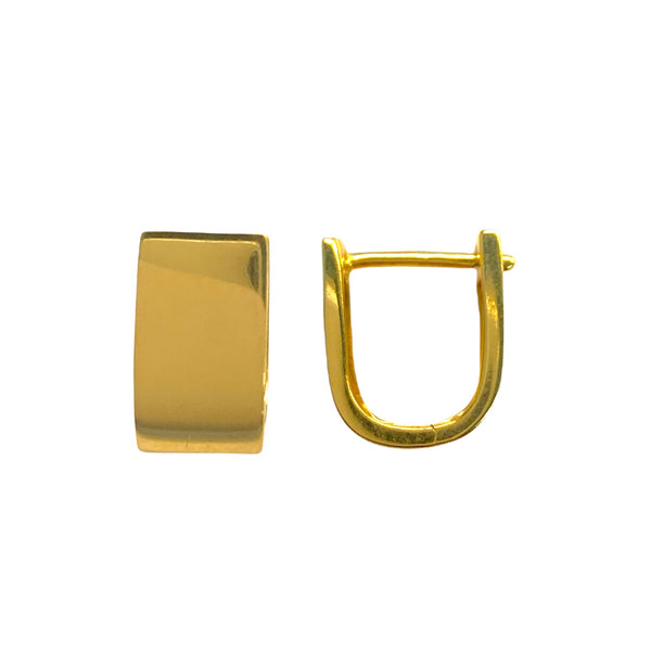 Chunky Gold Huggie Earrings
