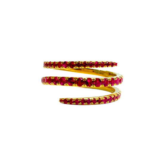 Ruby Twist Ring