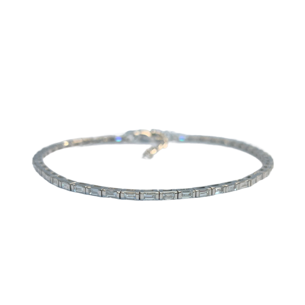 Baguette Diamond Tennis Bracelet