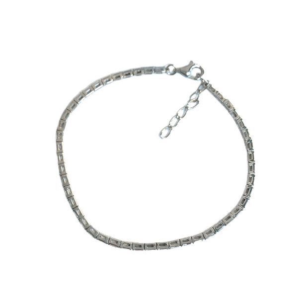 Baguette Diamond Tennis Bracelet