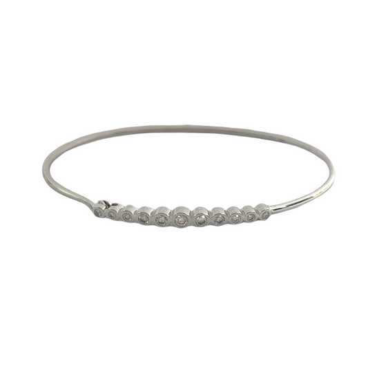 Diamond Bezel Hook Bracelet