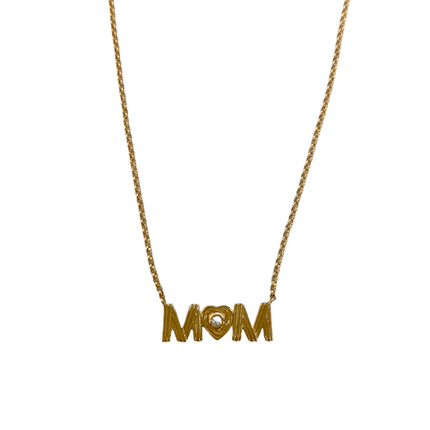 Retro "MOM" Necklace