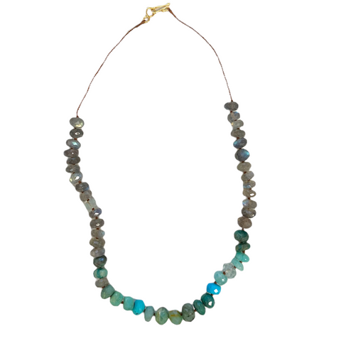 Mixed Gemstone Labradorite Necklace