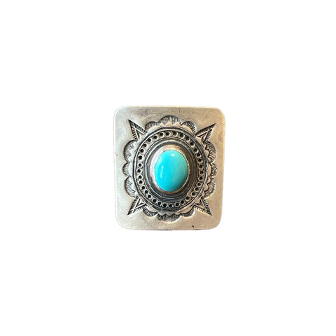 Turquoise Stamped Ring