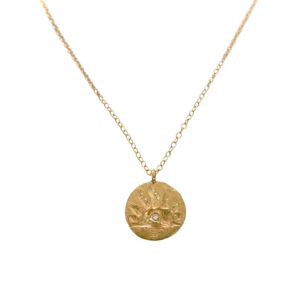 Sunset with Diamond Accent Necklace