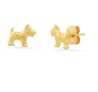 Westie Dog Stud earrings