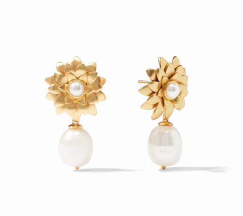 Flora Pearl Drop Earring