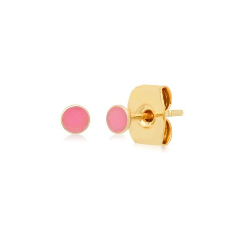 Enamel Round Disc Stud