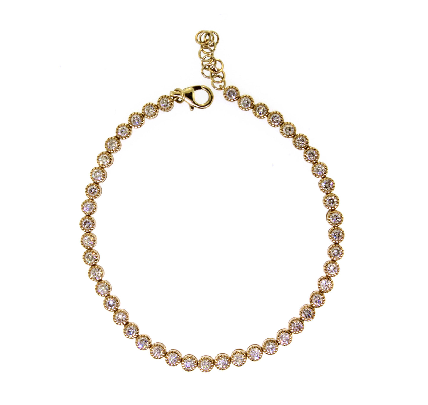 Milgrain Diamond Tennis Bracelet