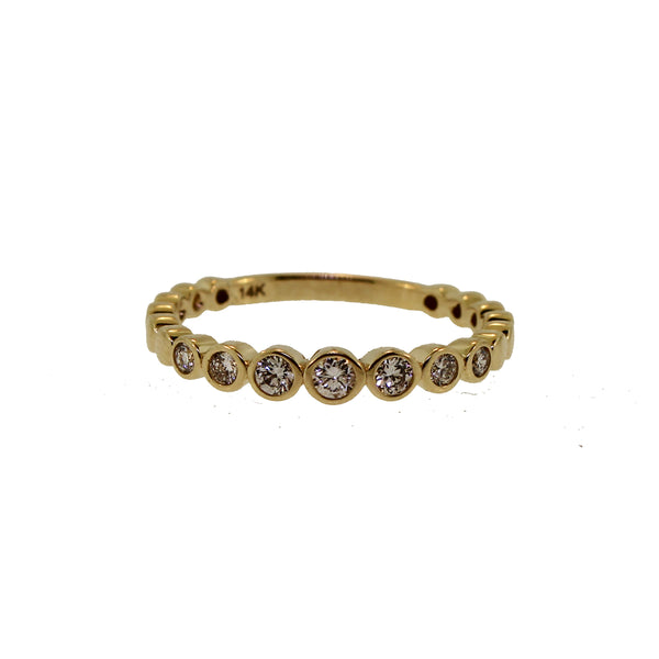 Gold Bezel Diamond Ring