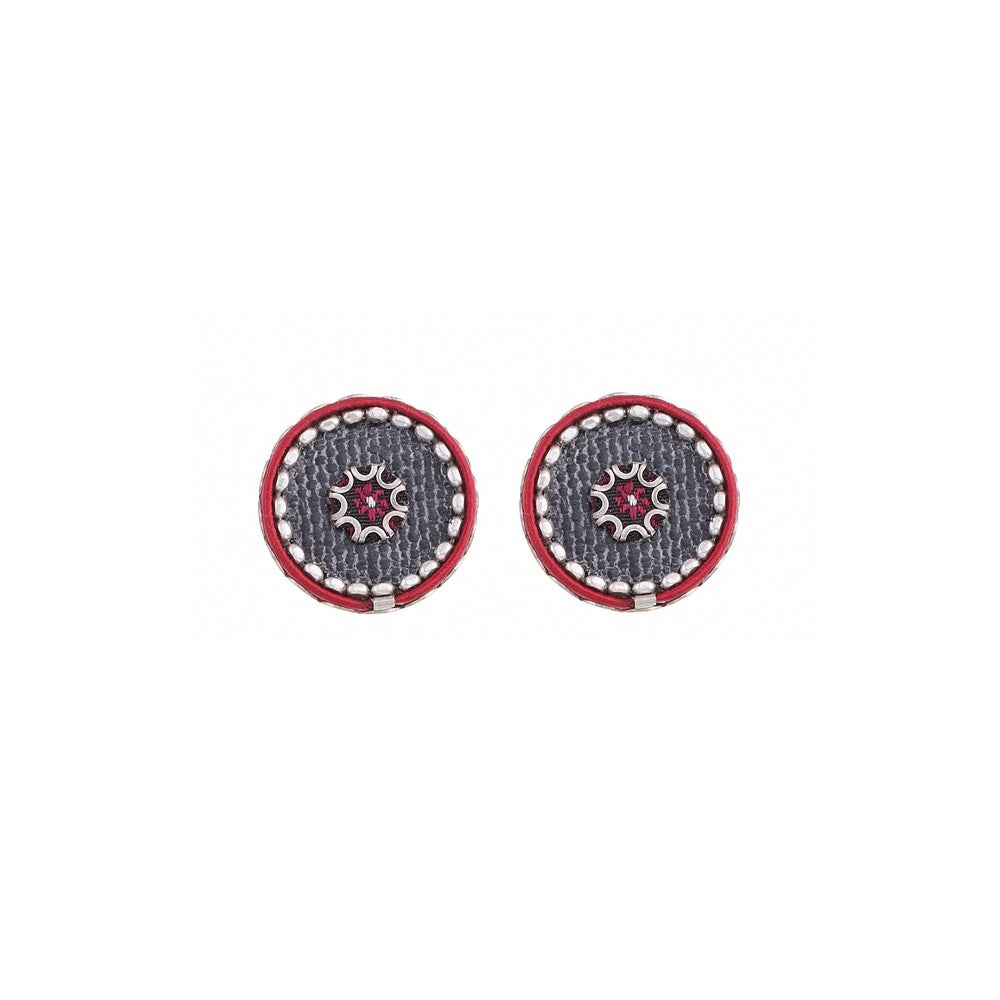 Black Karma Eye Stud Earrings