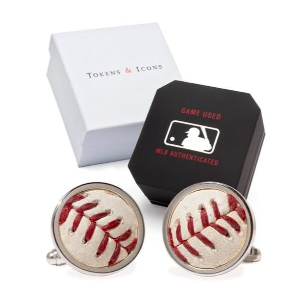 Houston Astros Game Used Baseball Cuff Links