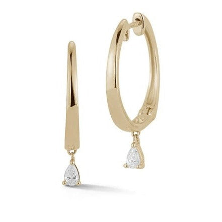 Taylor Elaine Pear Teardrop Hoops