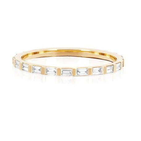 Diamond Baguette Eternity Stack Ring