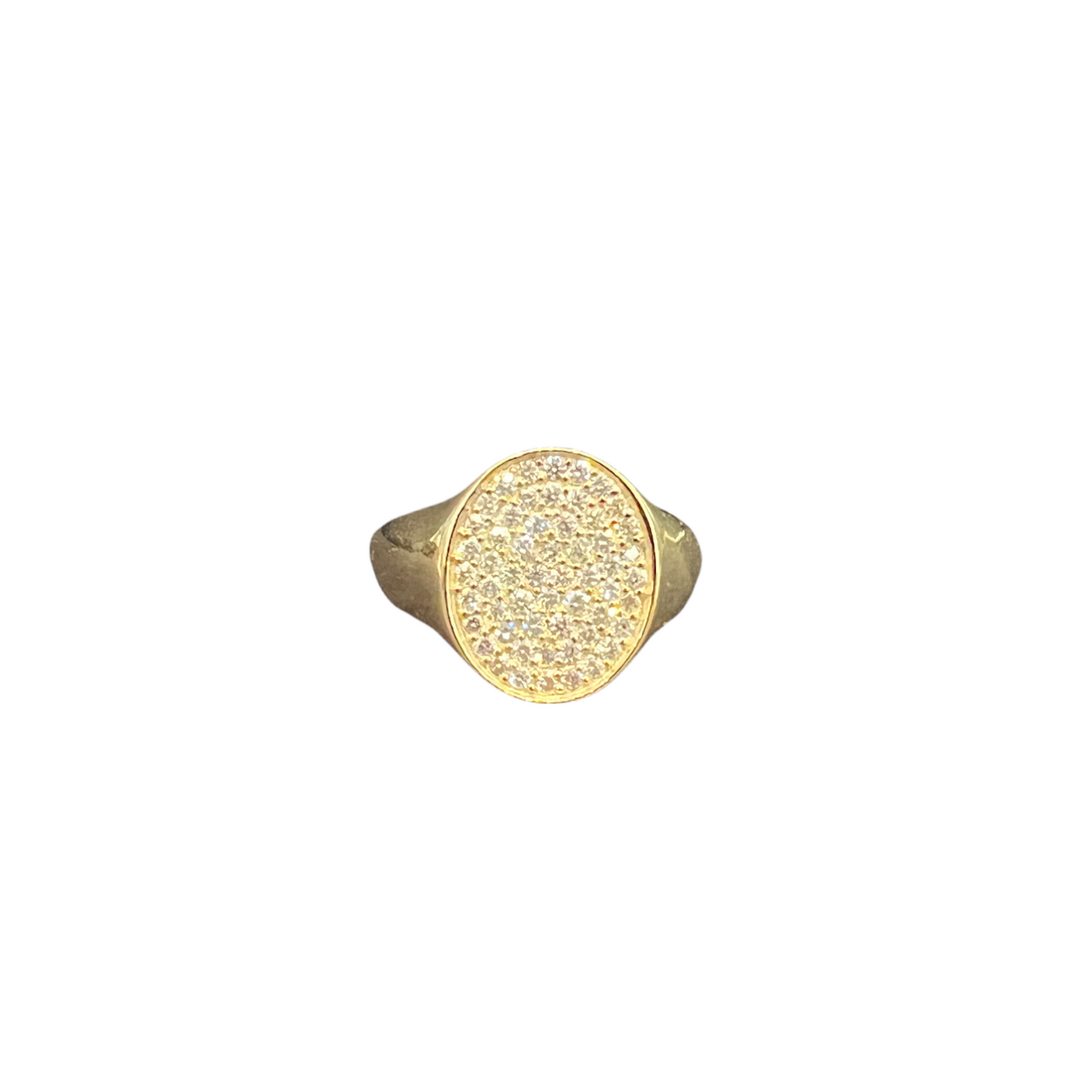 Pave Diamond Signet Ring