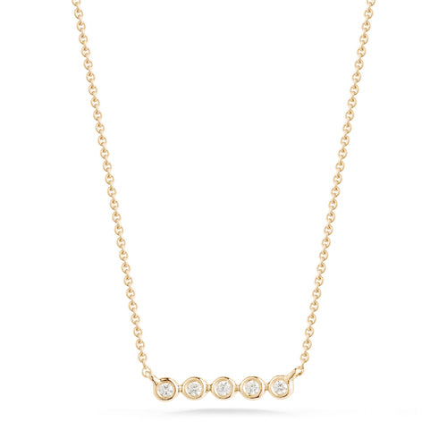 Lulu Jack Small Bezel Bar Necklace