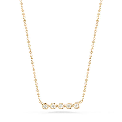 Lulu Jack Small Bezel Bar Necklace