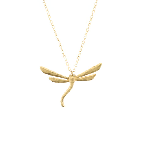Hammered Dragonfly Necklace
