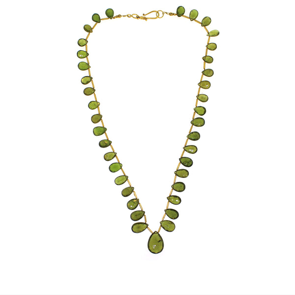 Graduated Peridot Necklace