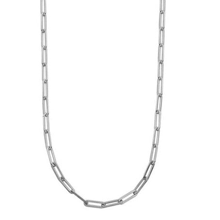 Silver Paperclip Necklace