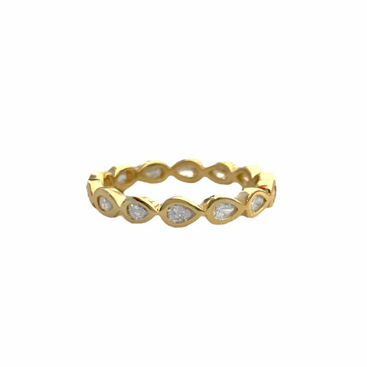 Diamond Pear Eternity Ring