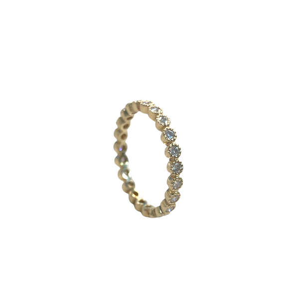 Diamond Milgrain Eternity Ring