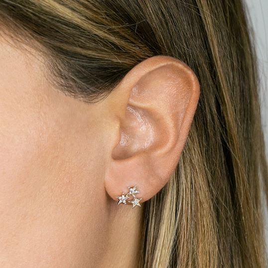 Julianne Himiko Trio Star Studs