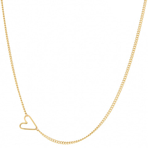 Teenie Tiny Gold Heart Necklace